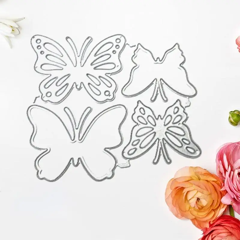 77JA para cortes matriz metal 4 piezas para troqueles corte combinación mariposas