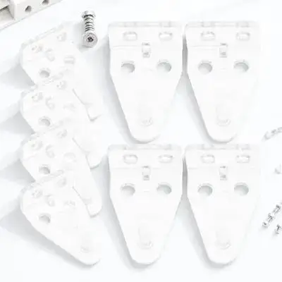 

12 Pcs Blind Accessories Plastic Mini Mounting Brackets Hold Down Hardware Blinds Window Shade Parts Suitable Most