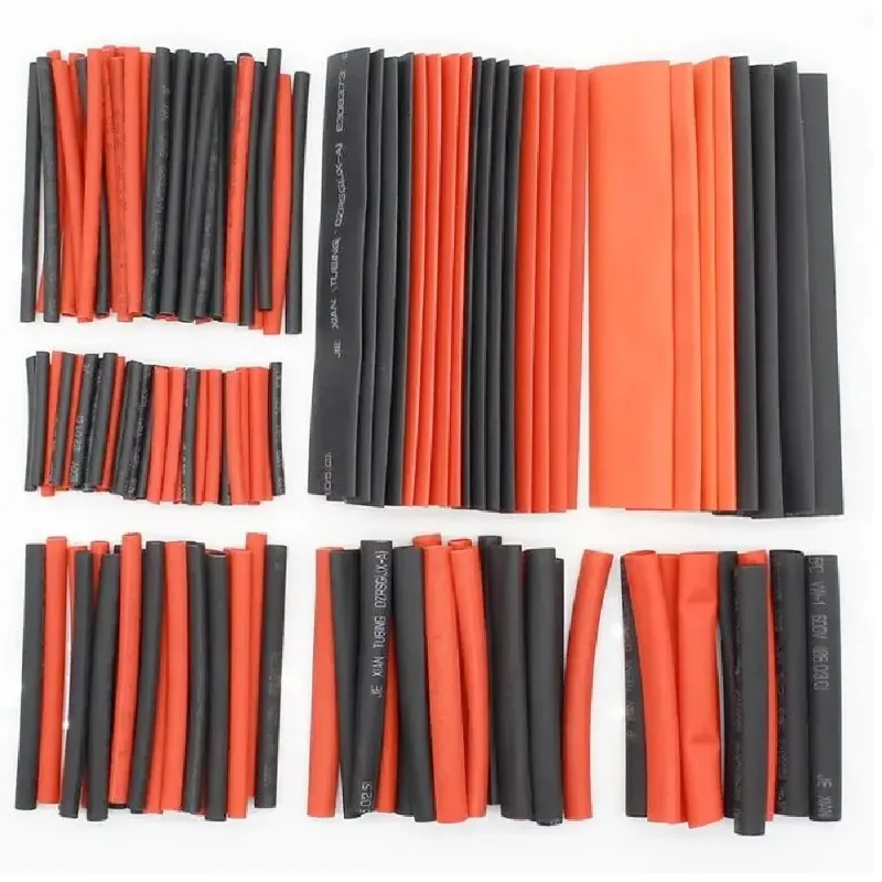 128/164/328/560/650/800PCS Heat Shrink Tubing 2:1Wire Cable Wrap Assortment Electric Insulation Tube Kit 5 Color 8 Size