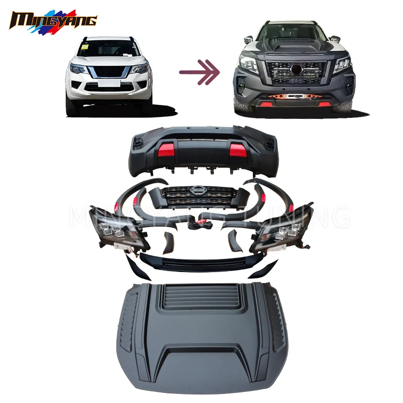 High Quality 2020 Navara design accessories car bumper body kit front facelift bumper for Nissan Terra 2018