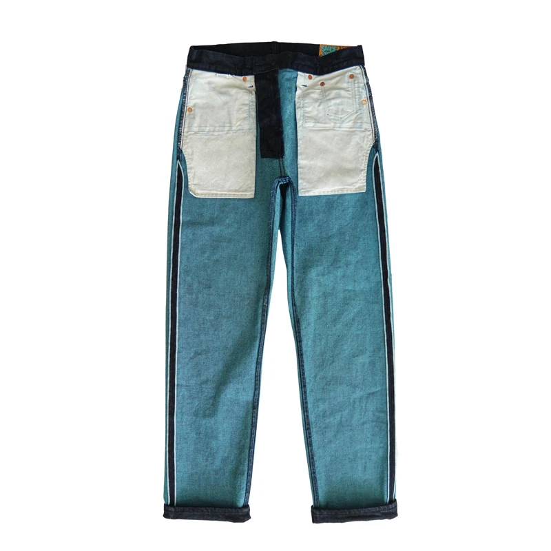 Sauce Zhan T6601XX Mens Jeans Double-sided Dyeing Sanforized