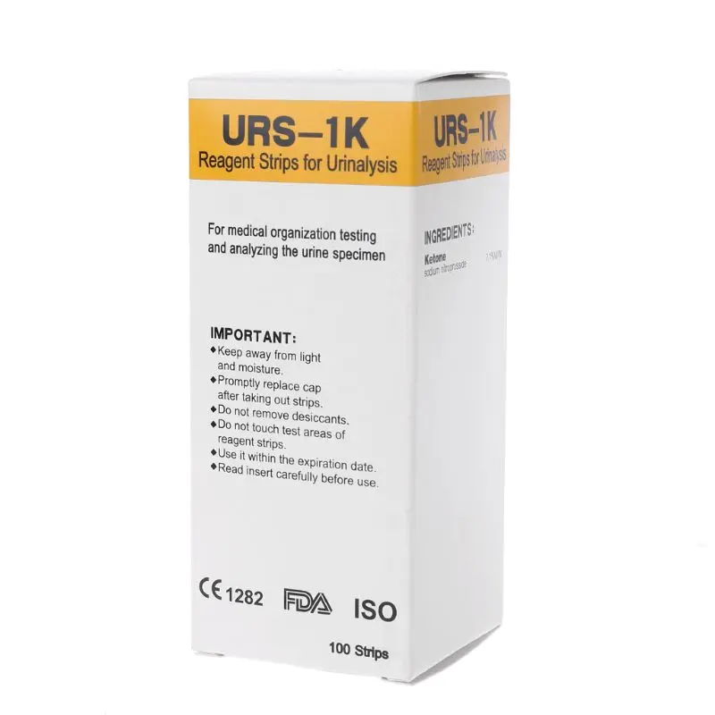 100 Pieces Ketone Test Analysis Strip Ketosis Home Urinalysis Provide Daily Testing and Monitoring of Ketosis Accurate