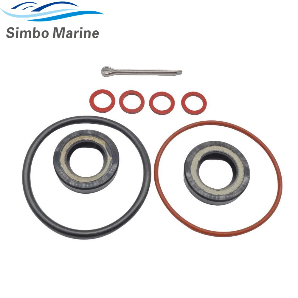 Outboard Lower Unit Gearcase Propeller Shaft Seal Kits 93101-15074 for Yamaha 2 4str 6 8 9.9 HP  w/O-ring 93210-49046 w/Pin image 4