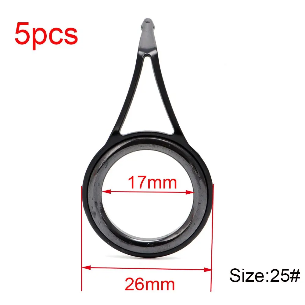 Oval 3mm-23mm Internal diameter Stainless Steel Fishing Rod Guide Tip Repair Kit Tackle Box Accessories Eye Ceramic Ring