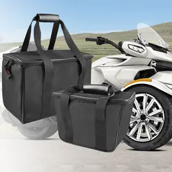 GoldFire Rear Storage Cargo Bag for Can Am Spyder RT 2010-19 Removable EDC Luggage with Backpack Straps Motorcycle Accessories