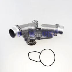 Aluminum Thermostat Housing Assembly Coolant Water Pump Outlet For BMW E46 E39 X3 X5 Z3 Z4 320i 325i 330i 525i 530i 11531437040
