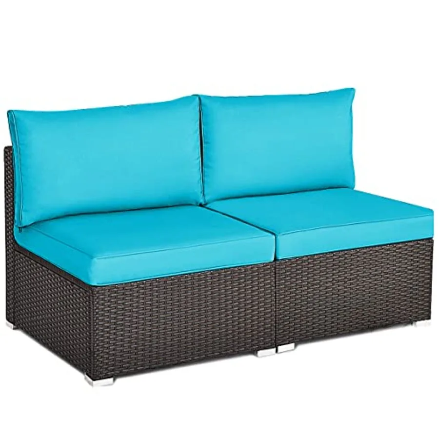 Patio Use, Rattan Material, Beige Color, Weather-Resistant With Removable Cushions And Heavy-Duty Steel Frame