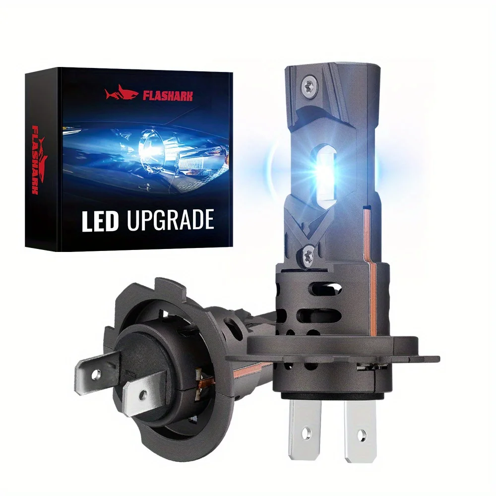 

S2 H7 60W 6500K 24000LMWhite IP67 LED Headlight Bulbs 2Pcs