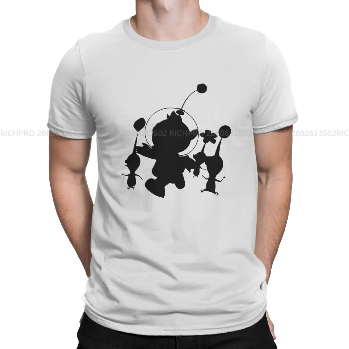 Fashion Hip Hop TShirt Pikmins Game Leisure Polyester T Shirt Newest T-shirt For Men Women