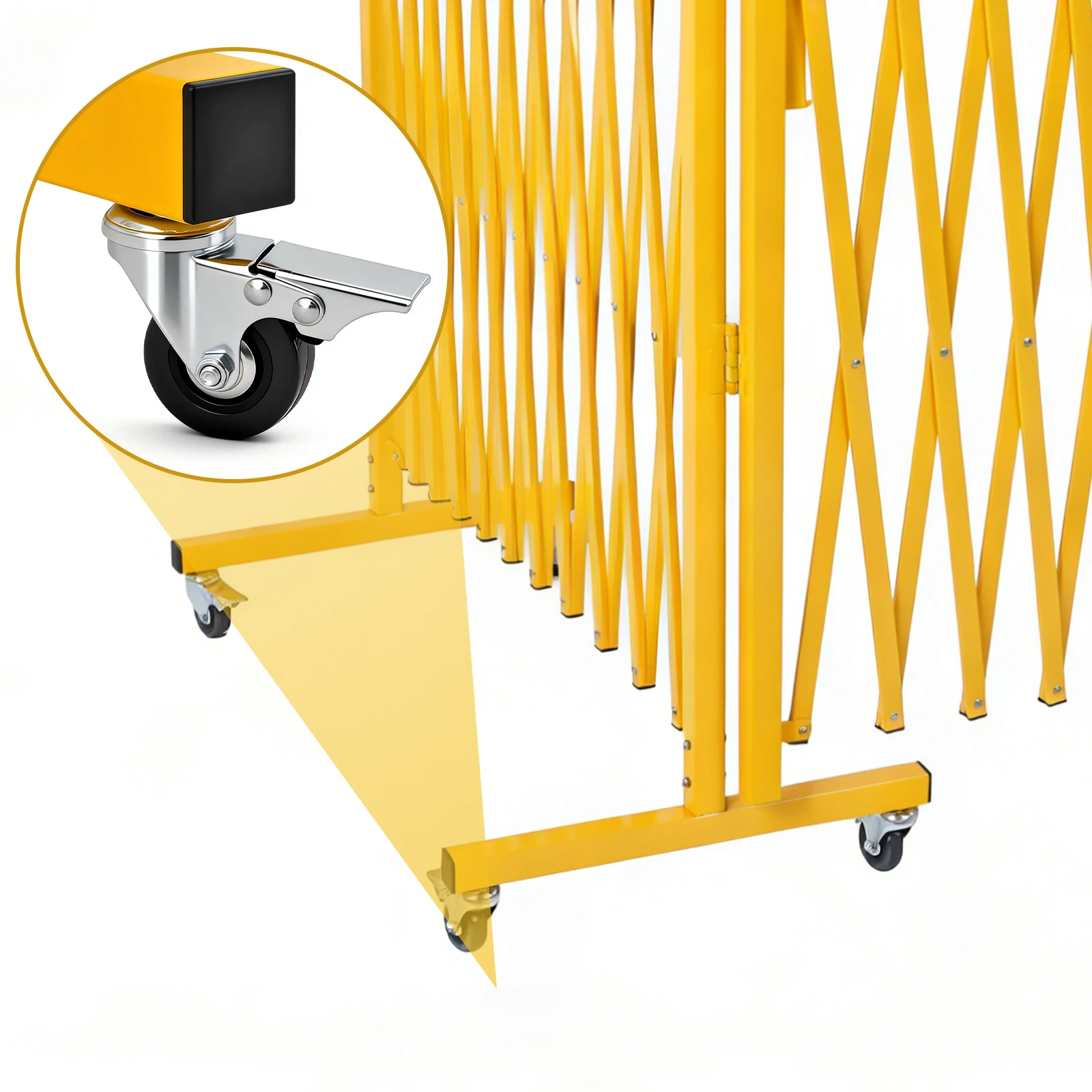 

Портативное отдельно стоящее защитное ограждение на колесиках с поворотом на 0-180 градусов для строительных площадок/контроля дорожного движения/ограждения зон