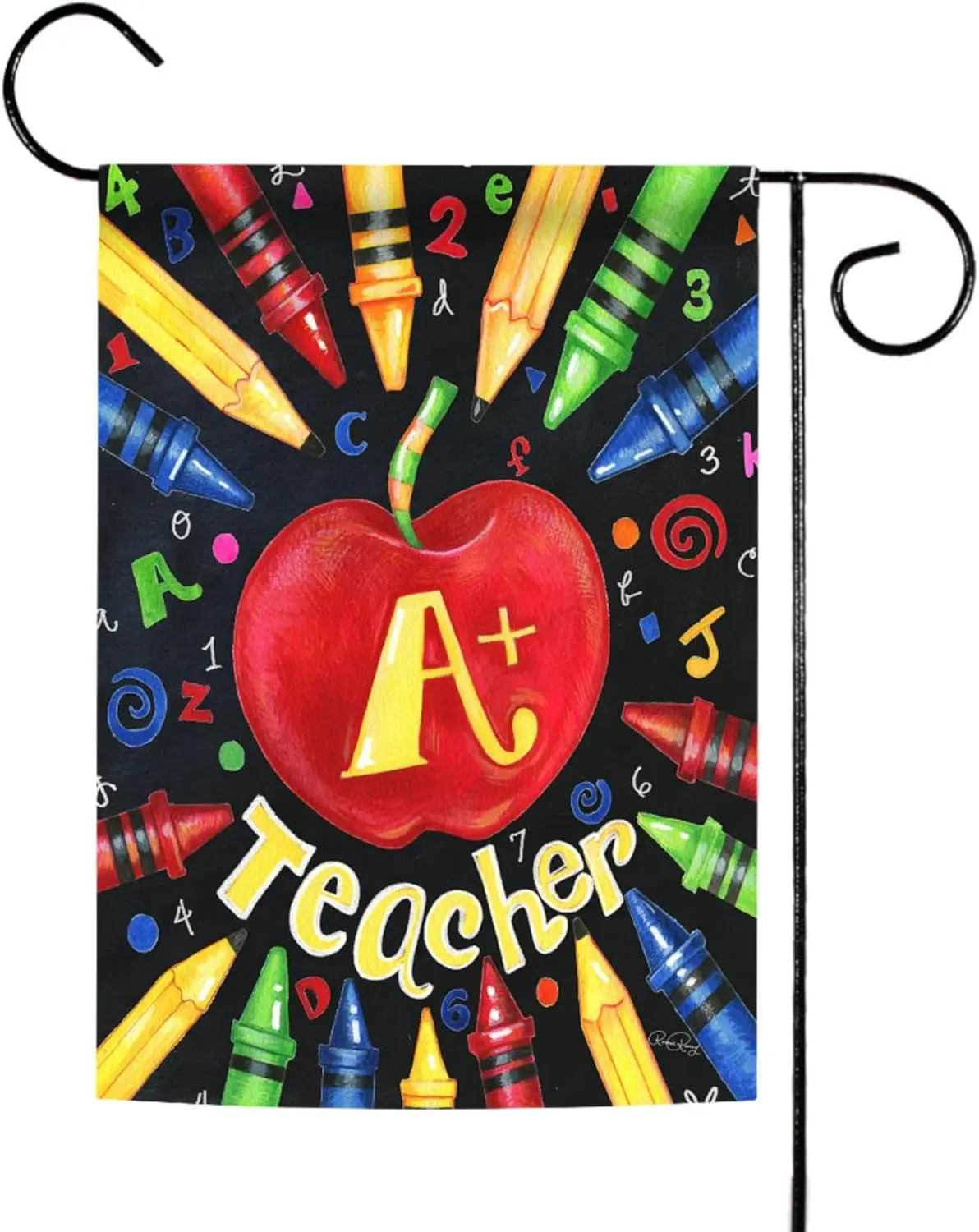 Toland Home Garden 1112194 Back to School Teacher Classroom Flag 12x18 Inch Double Sided Classroom Garden Flag for Outdoor H uui