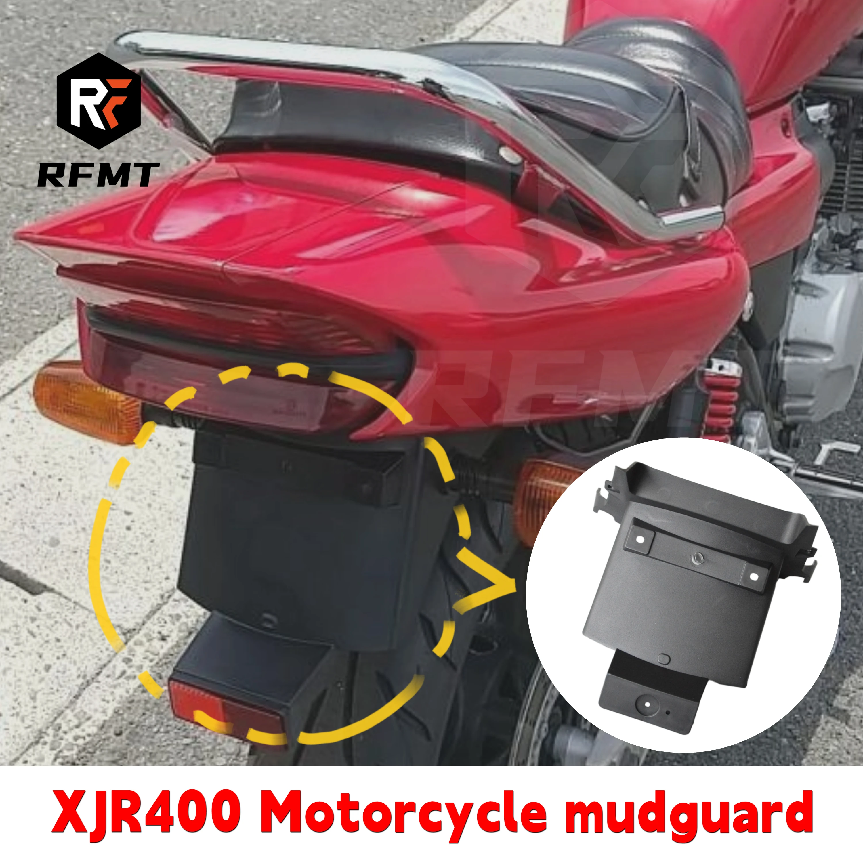 

Для YAMAHA XJR400 1998-2011 уличный велосипед, заднее крыло, брызговик, задний фонарь, кронштейн для лицензии, поддержка 1999 2000 2001 2002