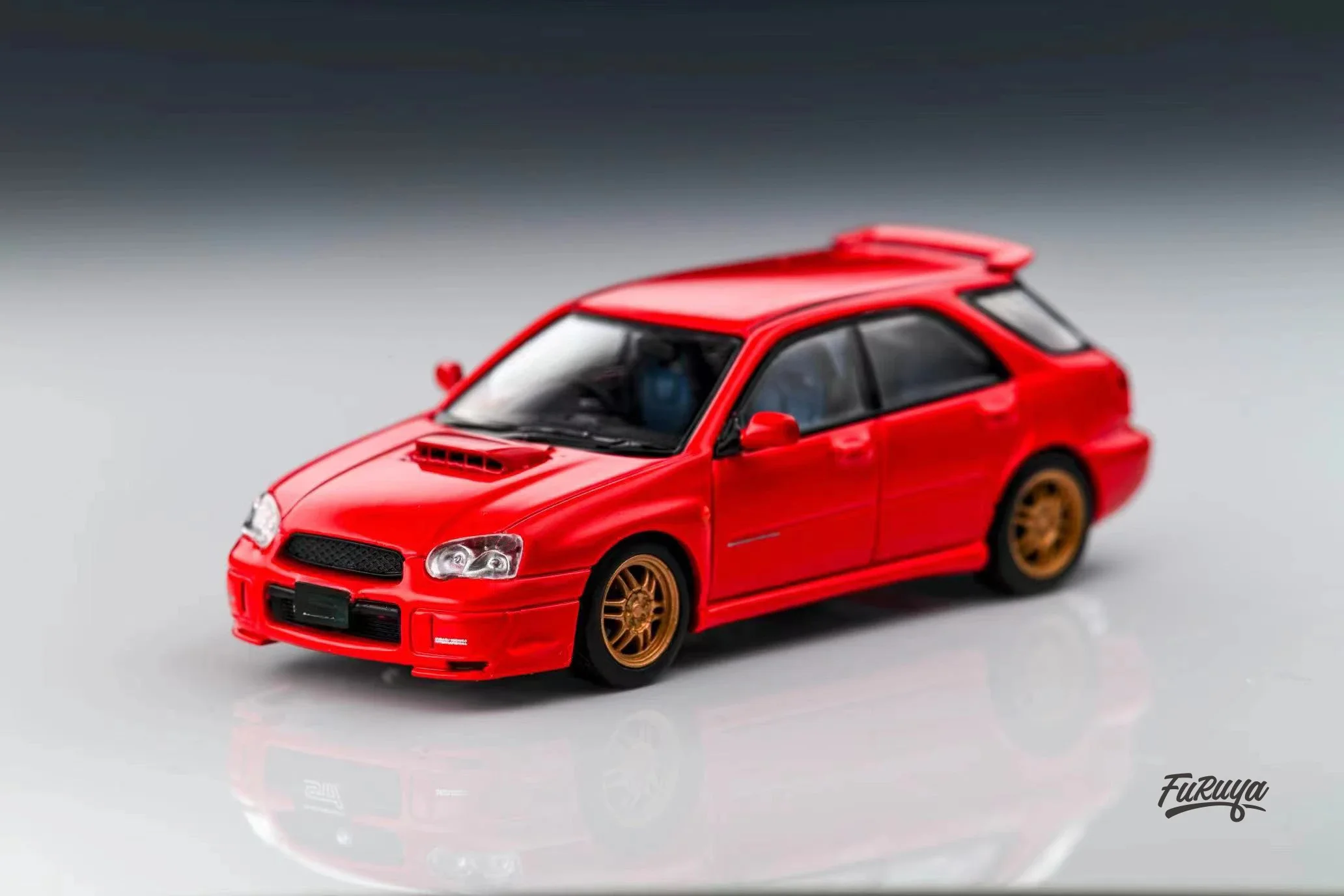 Furuya 1:64 STi Wagon GG /GC Blue Silver Red Diecast Model Car