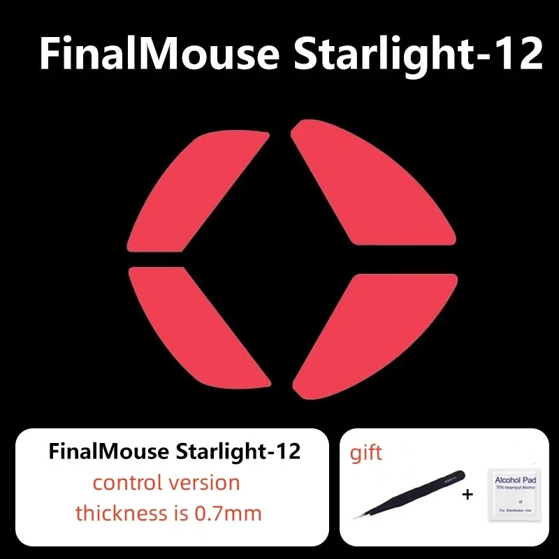 1 Set Meow Gaming Gear Ultraglide Mouse Skates For Finalmouse FM Starlight-12 S12 M/S ULX Control Speed Mice Feet ICE Glide PTFE