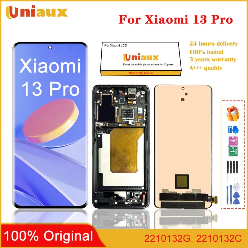 

6.73" Original For Xiaomi 13 Pro LCD Display Touch Screen Digitizer Panel Assembly Replacement For xiaomi 13pro LCD Screen