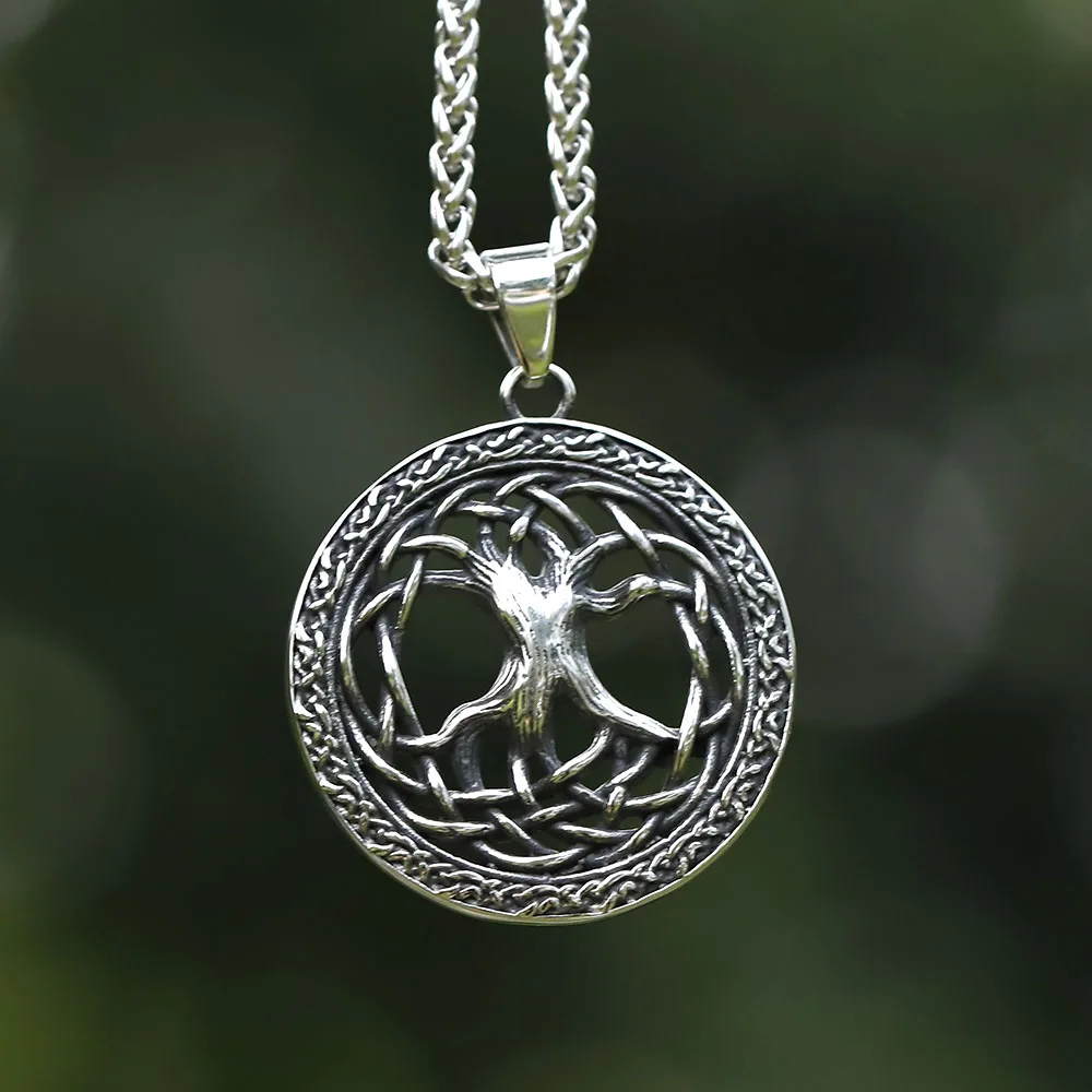 2025 NEW Men's 316L stainless-steel Viking DiverseTree of Life Pendant Necklace for teens fashion Jewelry Gift free shipping
