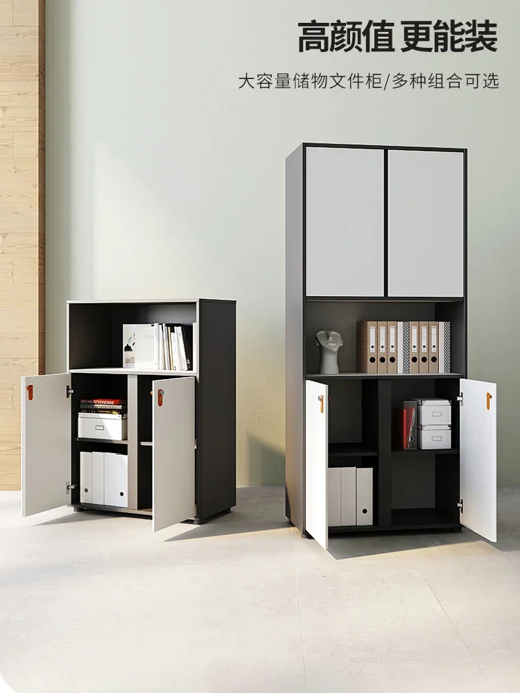 Low cabinet filing cabinet bookcase bookcase combination simple modern bookcase information cabinet display locker boss table