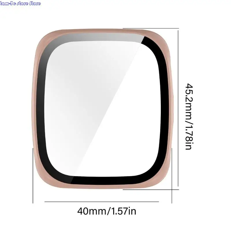 D0ua Watch Case с смягченной стеклянной пленкой для активной 2 квадратной защитной обложки Wwatch Scrector Protector Plonm