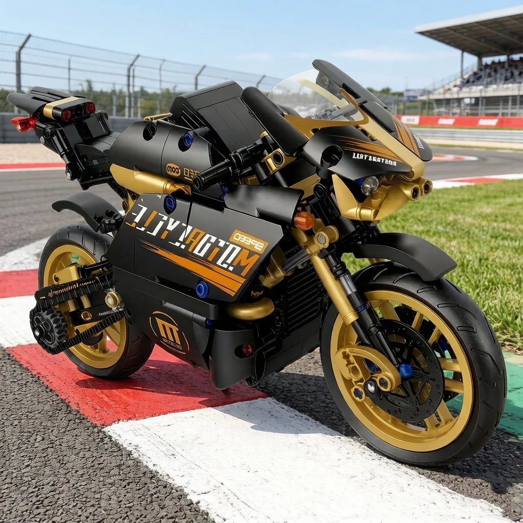 

Technical Italy Panigale V4S Motorcycle Building Block Construction Model Sets Motorbike Bricks Toys Collection For Boys Gifts