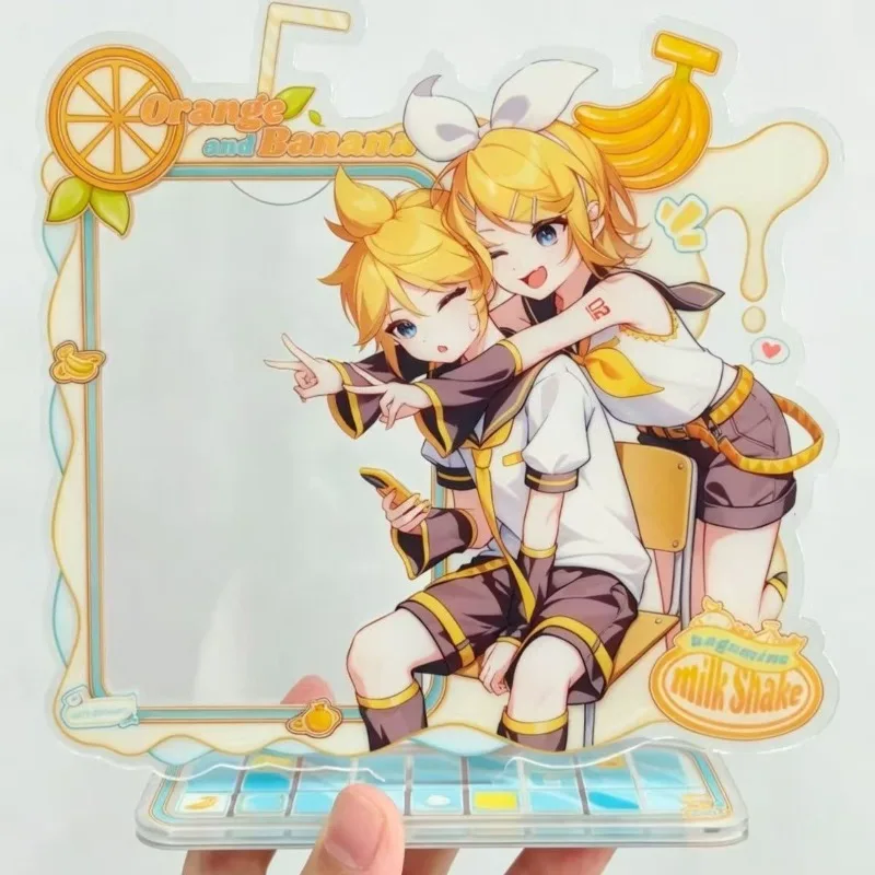 

Anime Peripherals Kagamine Len Figure Acrylic Stand Kagamine Rin Figurine Standing Plate Decoration Collection Toys Gifts
