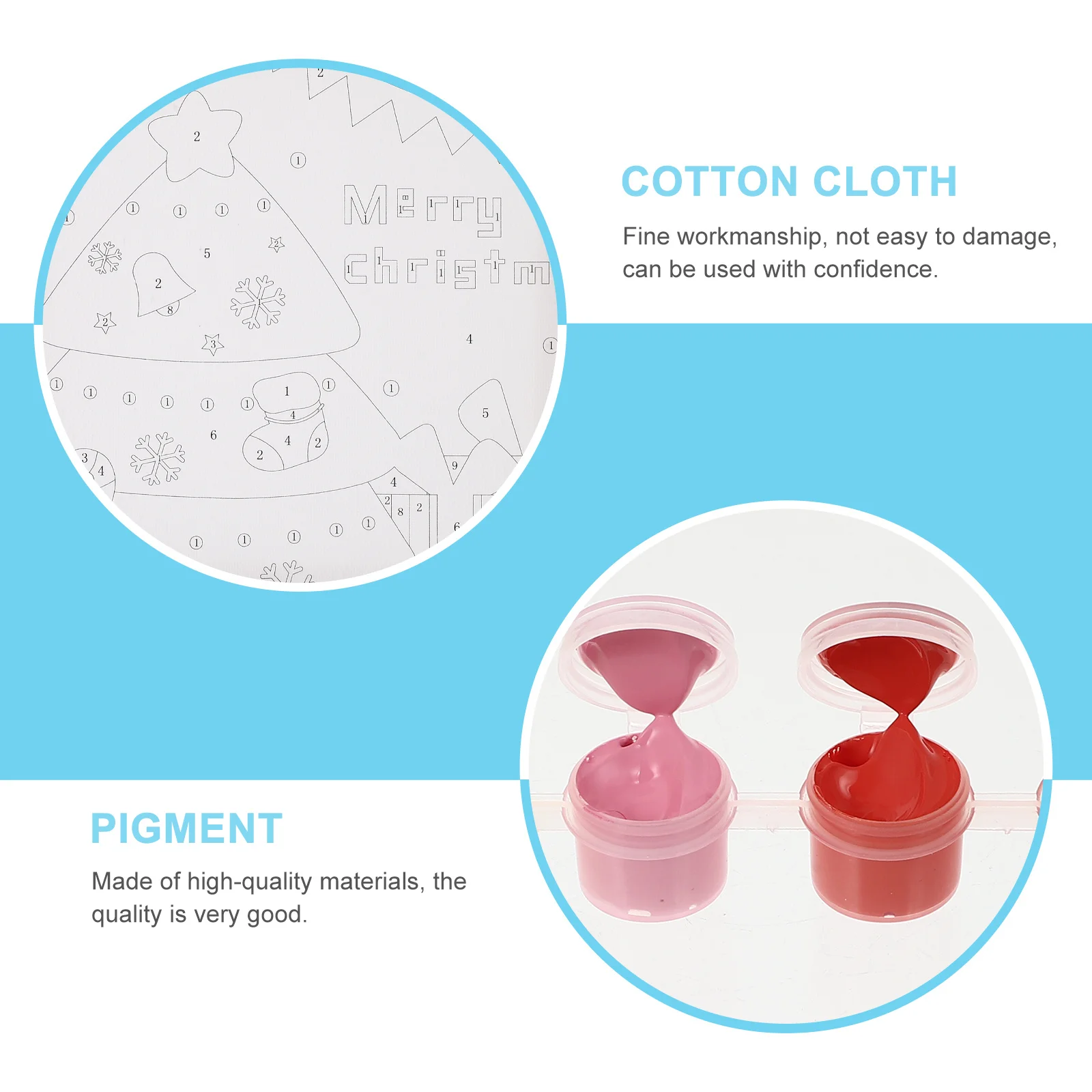 

Creative DIY Christmas Number Oil Painting Premium Cotton Cloth Digital Painting Supplies Fun Home Decor Gift