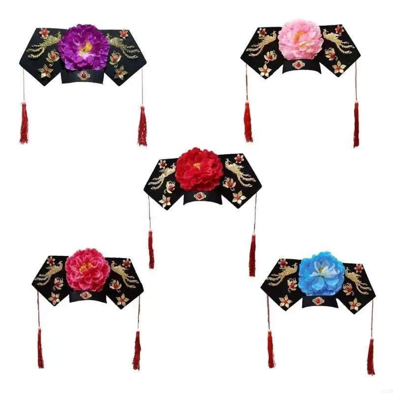 

Elegant Traditional Chinese Headpiece Blue Beaded Design for Costume Lover