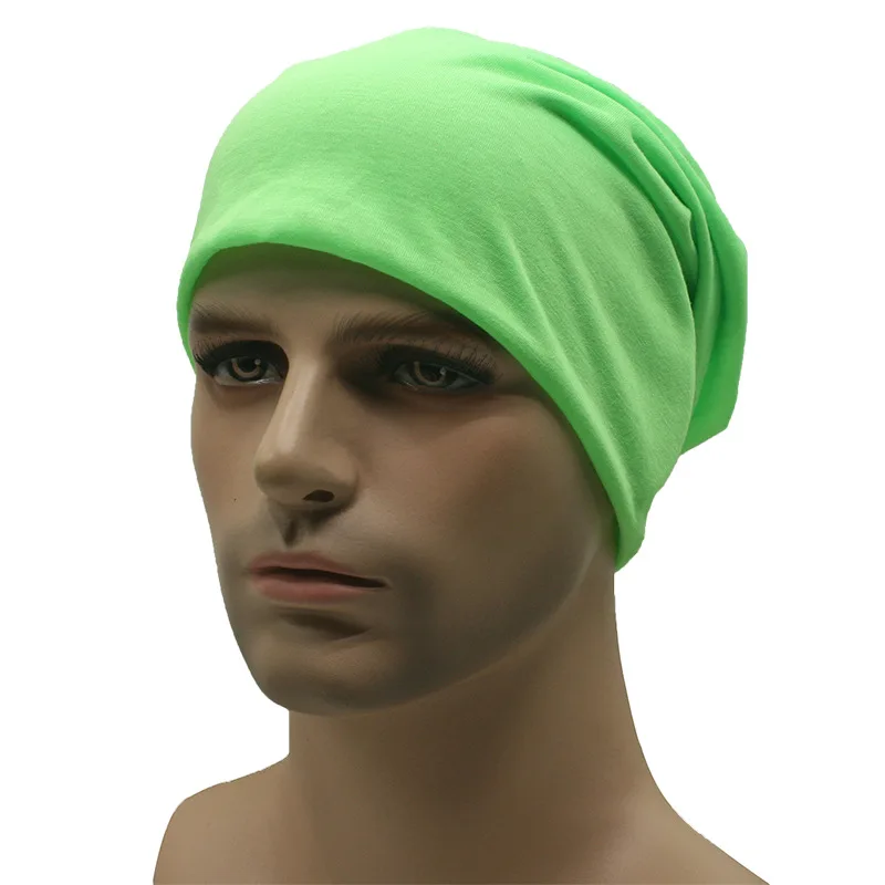 Gorros Unisex cálidos de doble capa para hombre y mujer, gorros transpirables finos de Color caramelo para esquí, correr, senderismo y ciclismo,