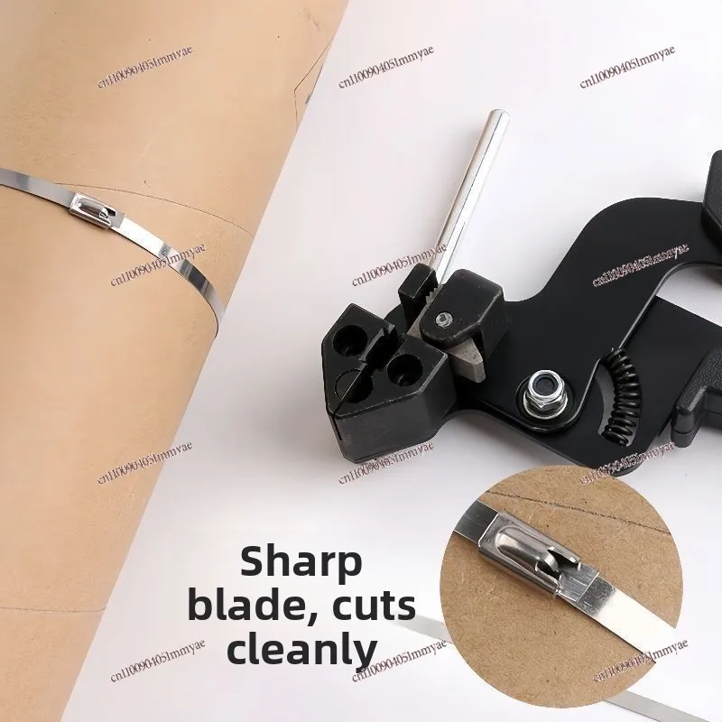Stainless Steel Cable Tie Pliers Self-locking Tensioner Baler Convenient Binding Tool