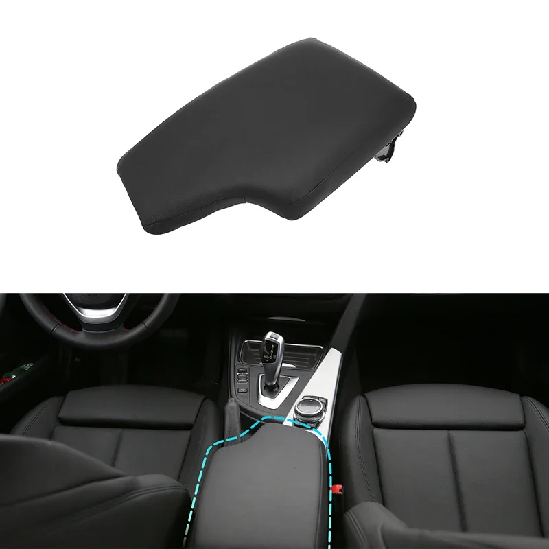 Car Center Console Box Cover Armrest Replacement Black for BMW 3 Series F30 2013 2014 2015 216 2017 2018 2019 Armrest Box Cover