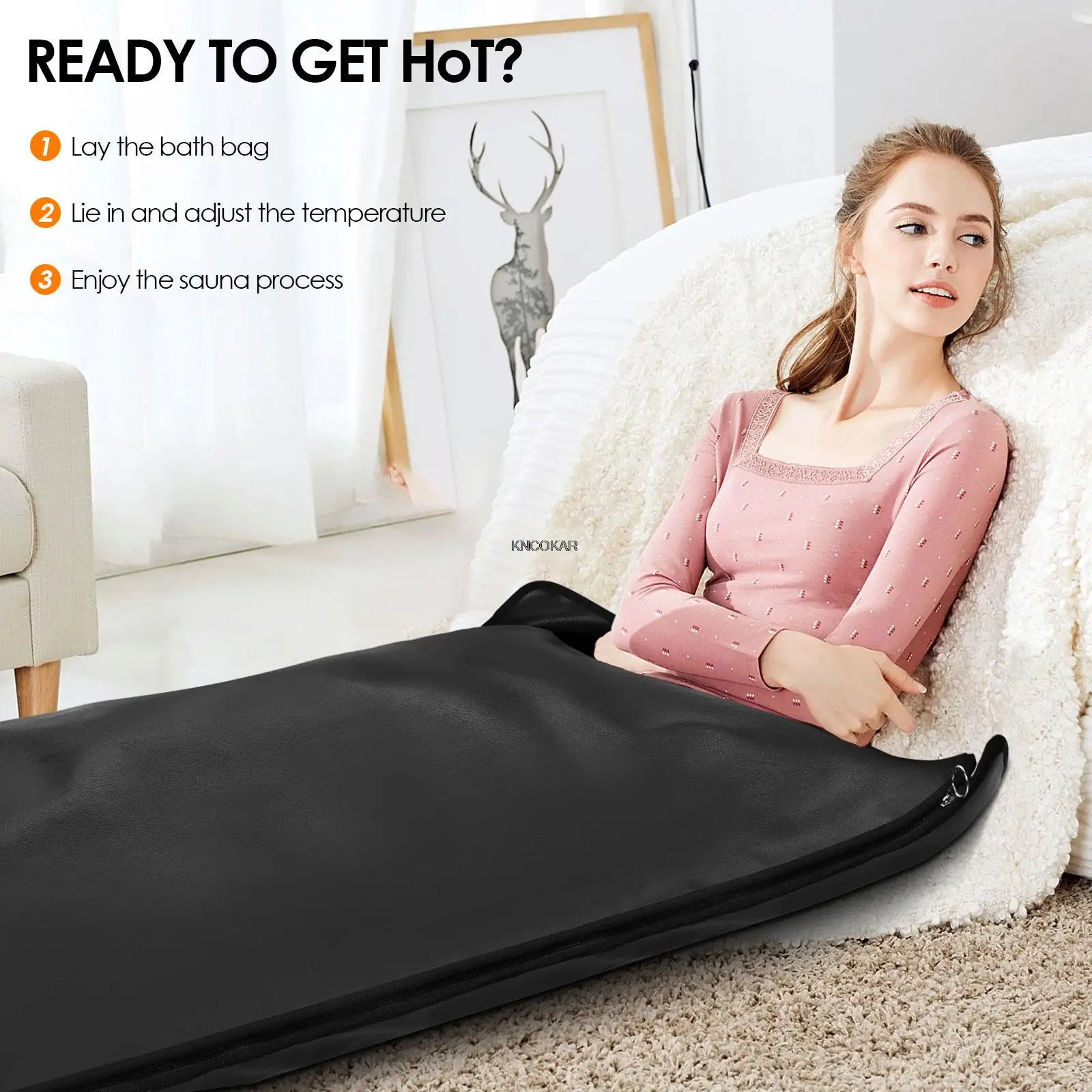 110V-220V  Infrare Sauna Blanket Burn Fat Slimming Electric Thermal Detox Therapy Sauna Blanket Home for Women 180cm*80cm