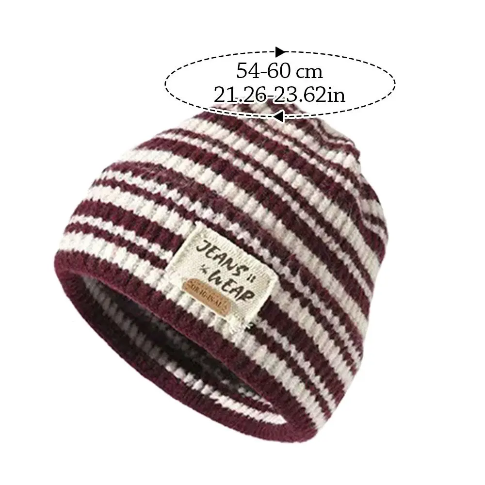 Fashion Warm Winter Hat Ear Protection Korean Style Knitted Cap Thickened Casual Beanie Hats Outdoor