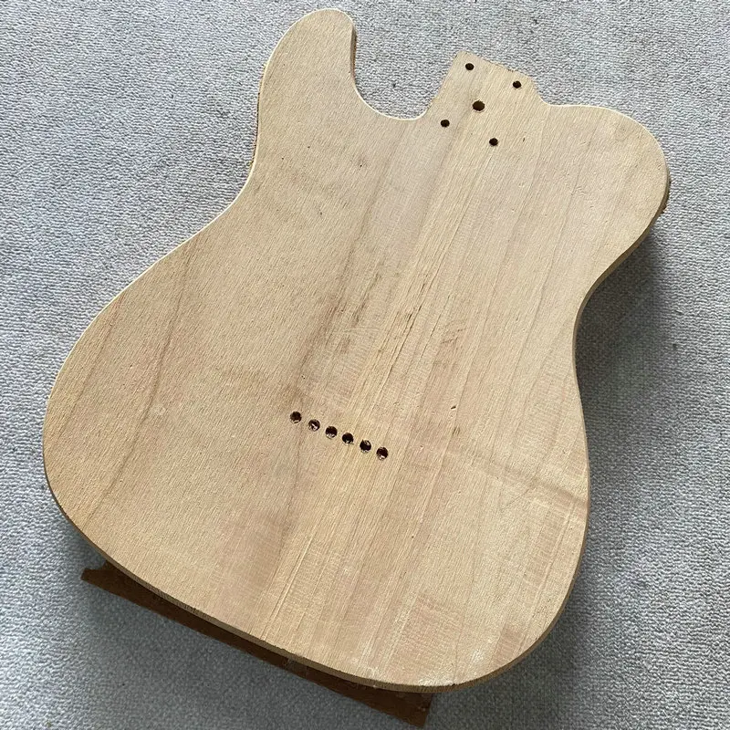 HB330 Raw Materials Semi Finishing Tele Electric Guitar Body Semi Hollowbody See Through Jazz Guitar Style for Decoartion or DIY