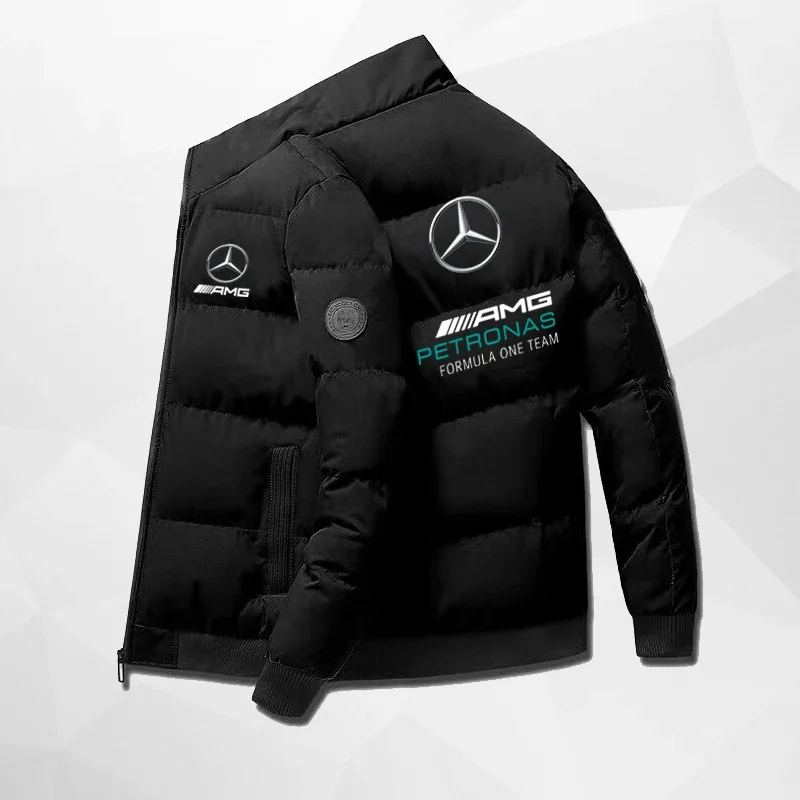 2024 new fashionable casual outdoor motorcycle riding suit Mercedes Benz, outdoor warm and comfortable jacket, F1 racing car