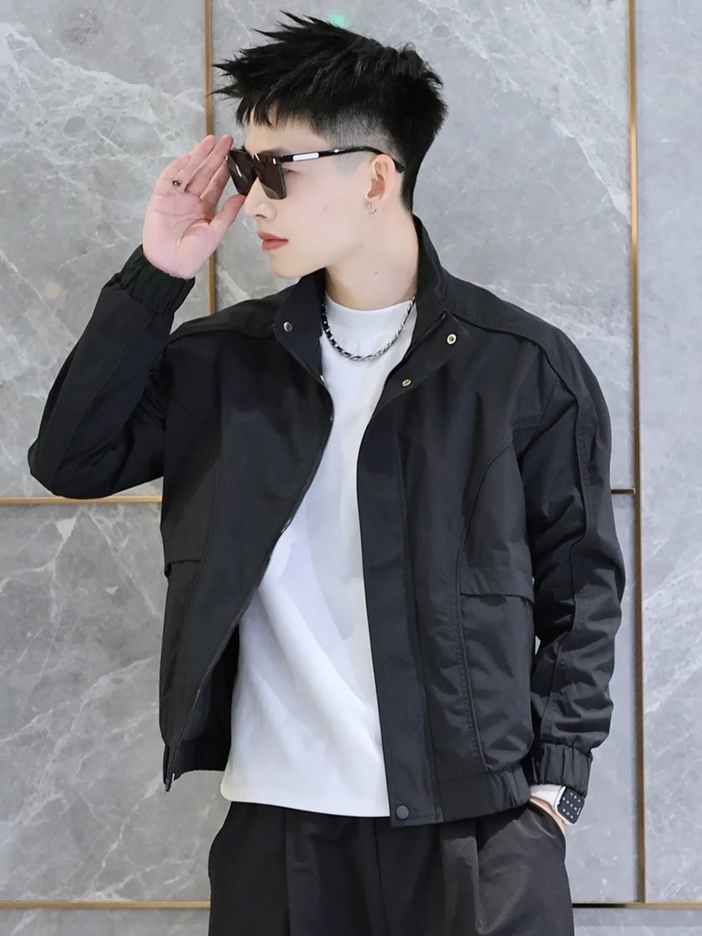 

Мужская куртка Bla Deconstructed Haome High-End в стиле пилот, свободного кроя, молодежная, дышащая, из полиэстера