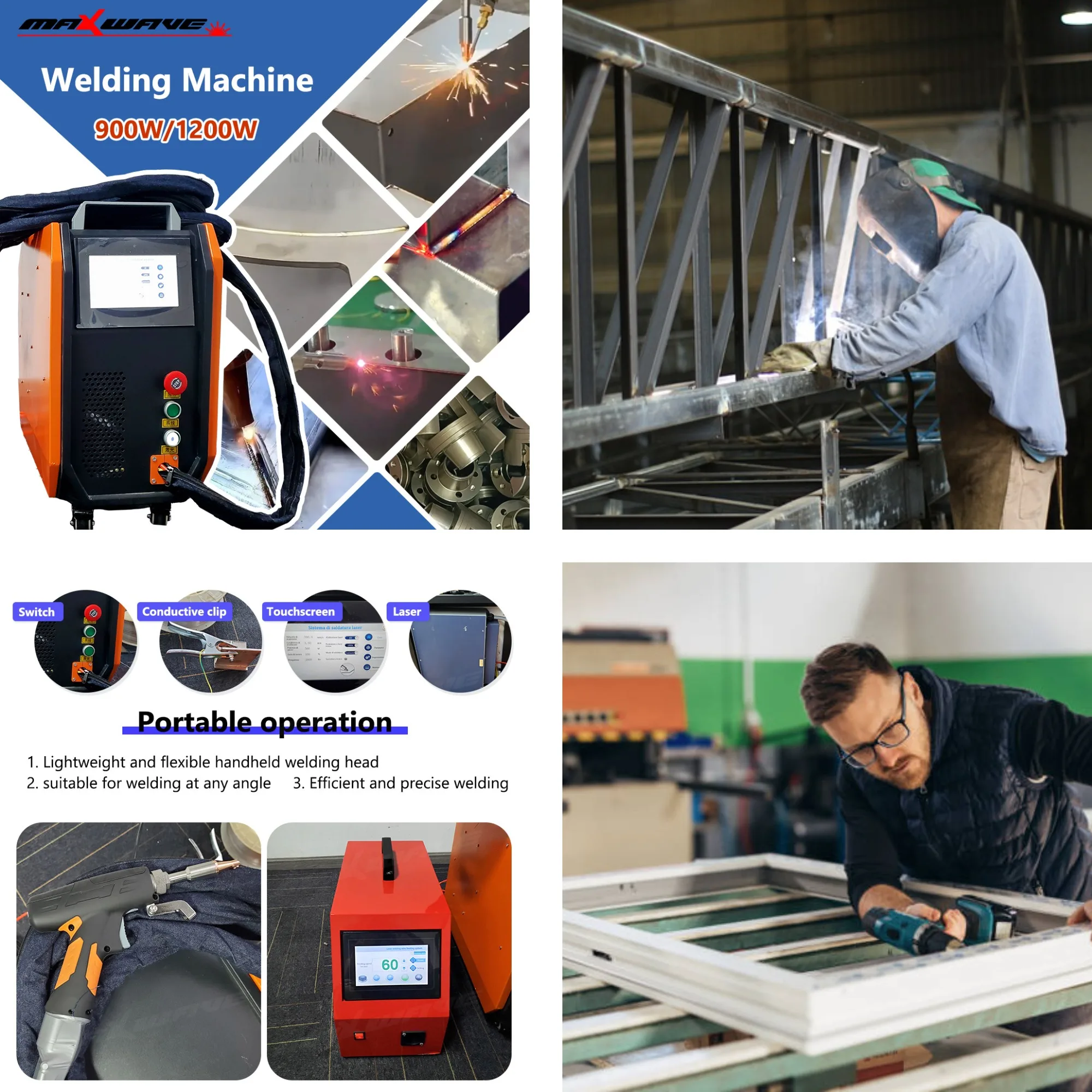 

Tabletop Laser Integrator | 900W Jewelry Chain Repair | Custom Metal Crafting air-cooled handheld laser welder