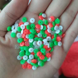 New Glowing Balls Fishing Bead Half Round Plastic Half Round Stopper Beads Stoppers Sea Fishing Stopper Bead
