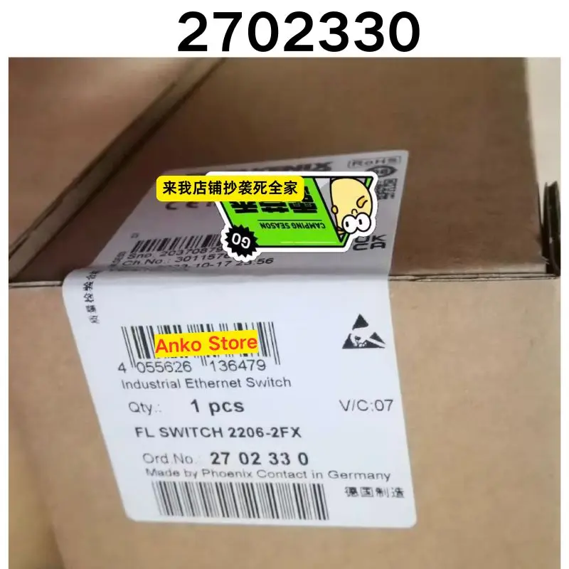 

Абсолютно новый оригинальный коммутатор FL SWITCH 2206-2FX 2702330