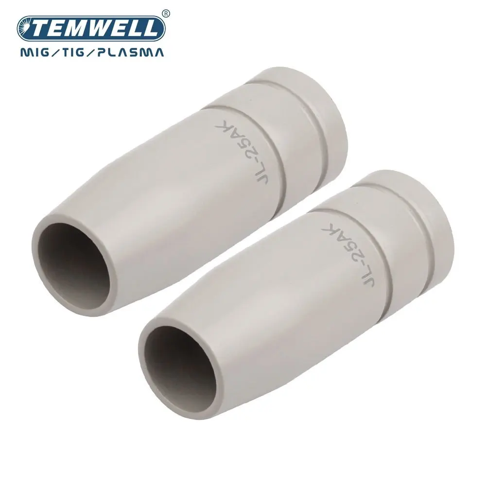 TEMWELL TB25 MB25 25AK Coating Protection Nozzle non-stick Welding Slag European Airless 5/10PC  Mig Welding Tools  Accessories