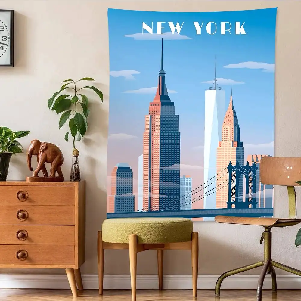 المناجم المدنية الشهيرة إحداثيات مدينة نيويورك التصوير خلفية ديكور الجنية الجدول الاطفال الحلوى الجدول راية العرض