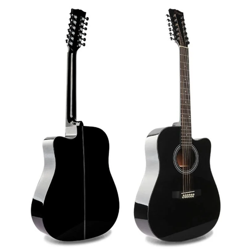 41inch Guitar 12-strings Acoustic Guitar Pickup Guitar Steel-string Guitar With Pickup Unisex Guitar Double Strings Fingerstyle