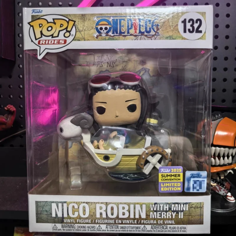 

One Piece Nico Robin Anime Figure Model Funko Pop #132 Collectibles Limited Q Version Decor Sculpture Figures Doll Toys Gift