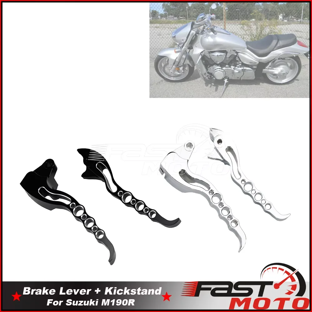 

Chrome Black Motorcycle Loopholes Clutch Brake Lever Control Clutch Support For Suzuki Boulevard M109R VZR1800 2006-up