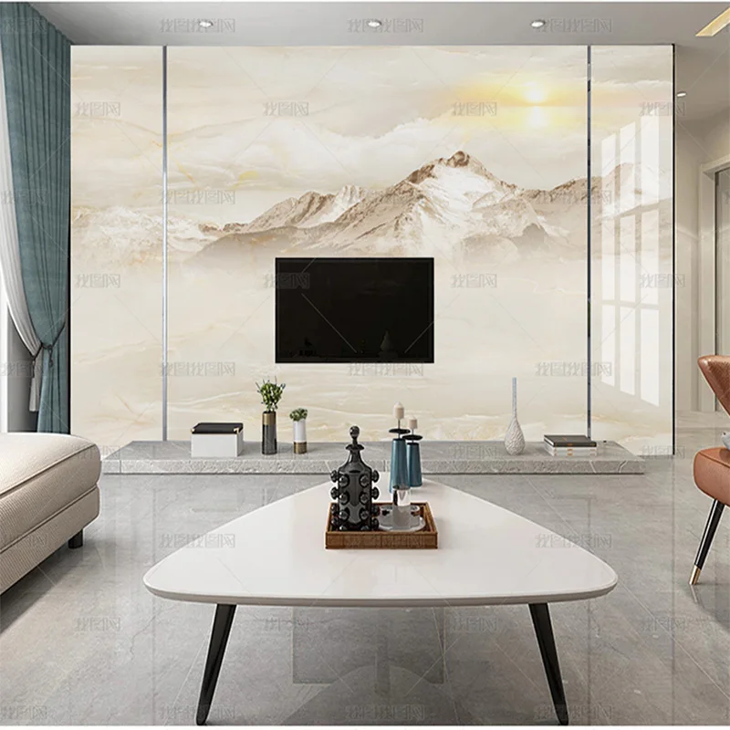 مخصص 3D جديد الصينية الفنية مفهوم الحبر خلفية المشهد الرخام التحبير جدارية غرفة المعيشة التلفزيون حائط الخلفية غرفة نوم 8d #3