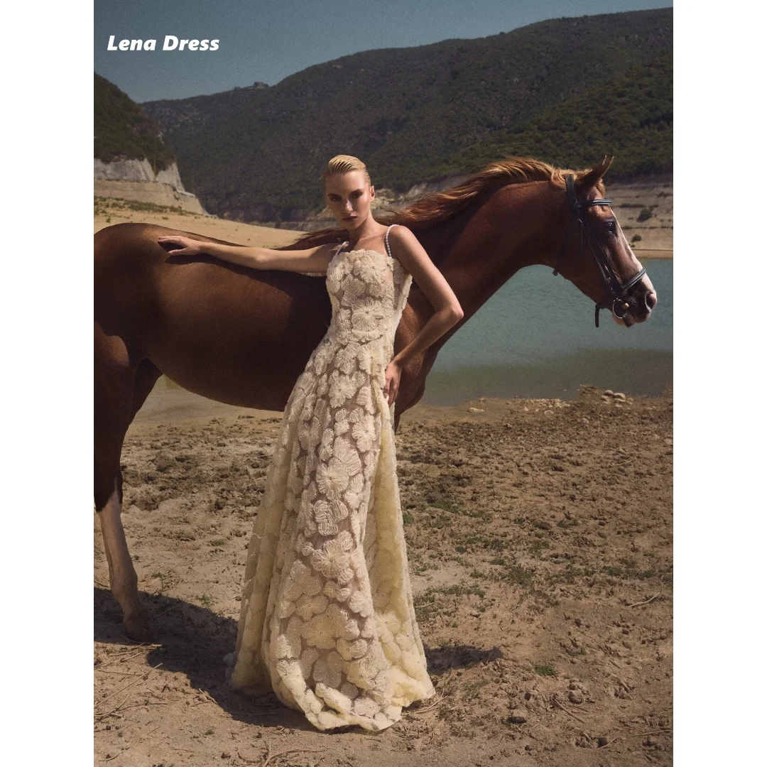 

Lena Flowers Вечерние платья Свадебная линия Женское платье для выпускного вечера 2025 Элегантные вечерние платья на заказ Роскошные женские платья без рукавов