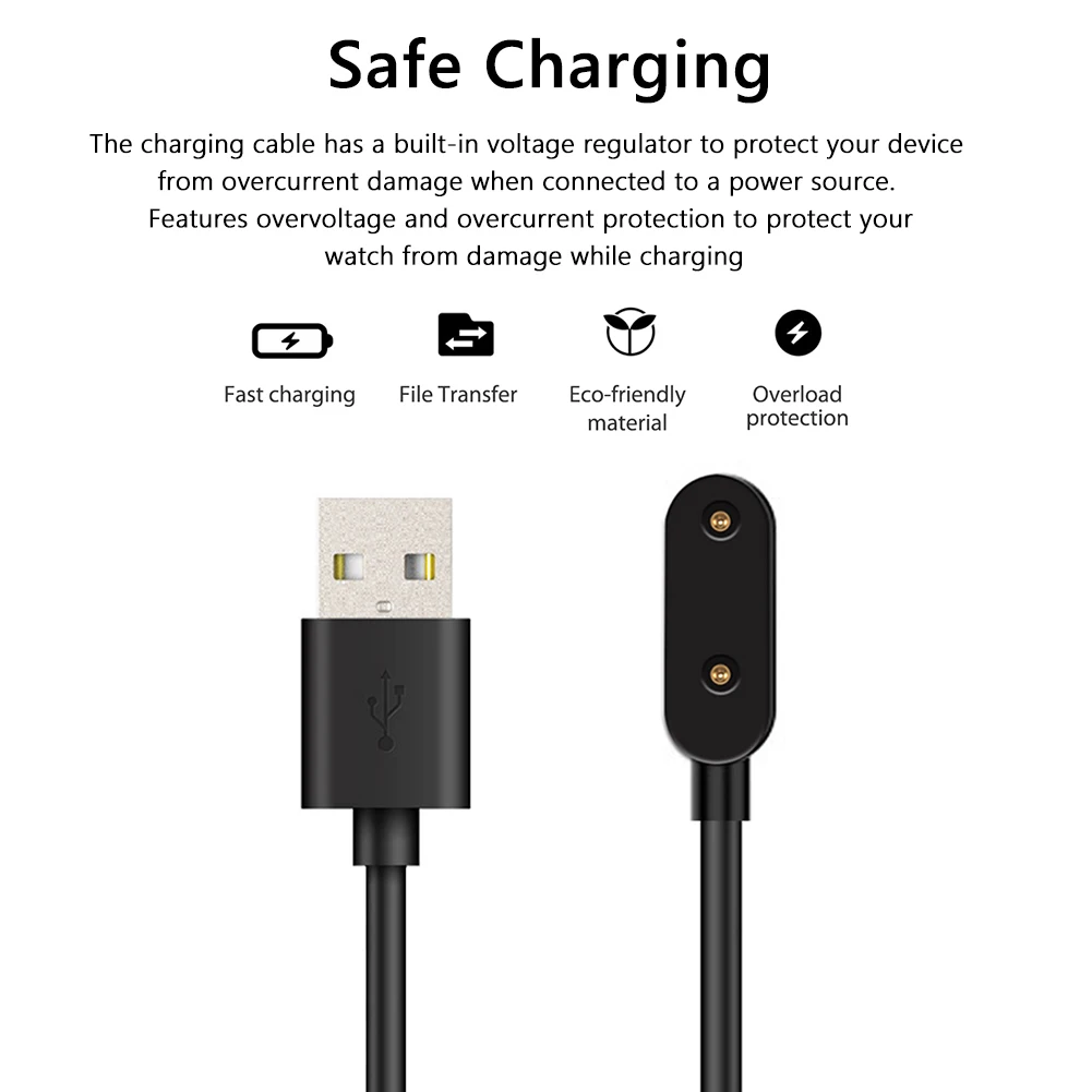 Dla Huawei Watch Fit 2 1m 5V 1A USB magnetyczny kabel ładujący wymiana inteligentny zegarek ładowarka Adapter Dock stojak przewód akcesoria