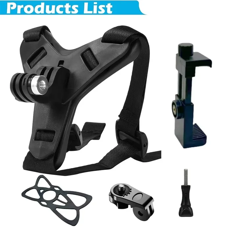 Motorcycle Motorcycle Helmet Chin Strap Mount Holder for GoPro Hero 13 12 11 10 9 8 Insta360 AKASO SJCAM DJI Osmo Action Camera Accessories - Aliexpress Deal