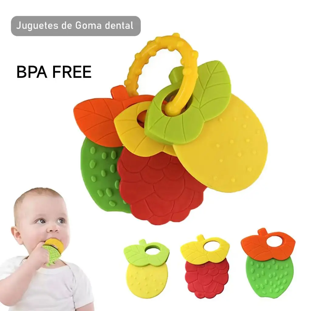 Teeth grinding toys for teething babies, 5 options available, hand resistant, relieve teething anxiety, soft silicone, BPA free