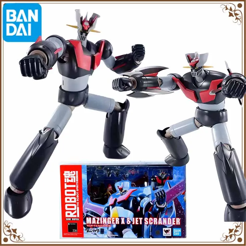 

Bandai оригинальная аниме-фигурка GUNDAM ROBOT SIDE SUPER MAZINGER X JET SCRANDER аниме-фигурки игрушки для мальчиков/девочек