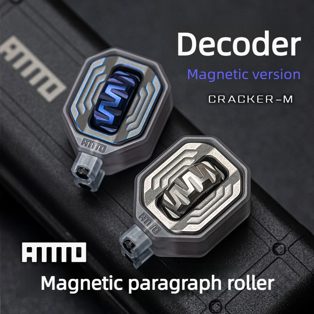 AMMO EDC Decoder M Magnetic Roller Titanium Alloy Ceramic Coated Stress Relief Toy