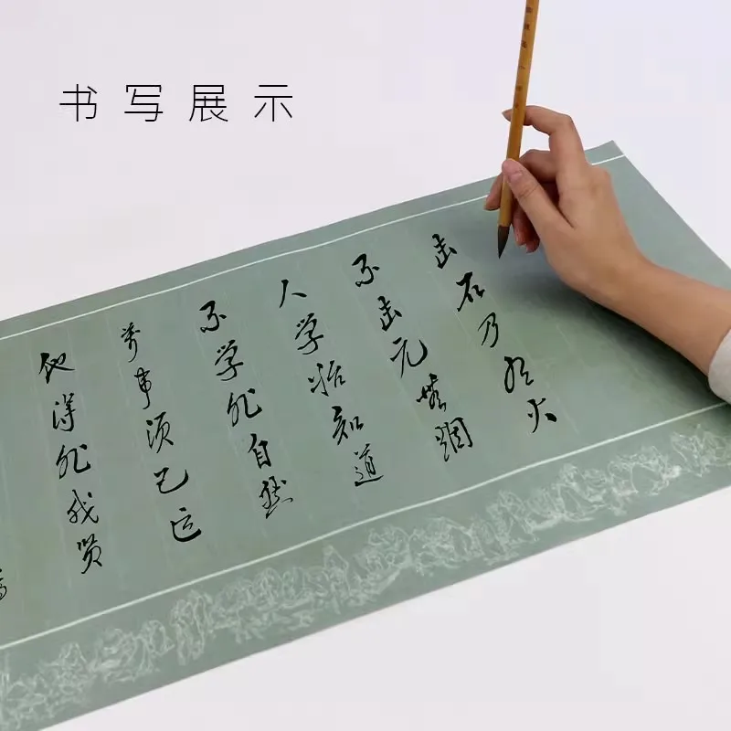 Thickened Calligraphy Rice Paper Retro Calligraphy Works Half Ripe Rice Paper Long Scroll Brush Writing Practice Xuan Paper